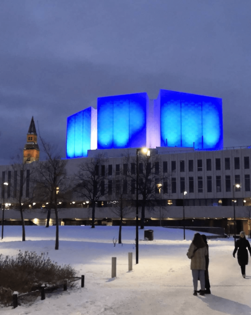 Le palais Finlandia à Helsinki