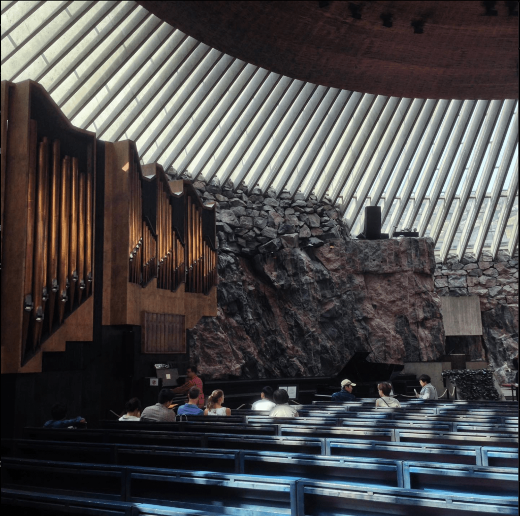 L'église Temppeliaukio à Helsinki